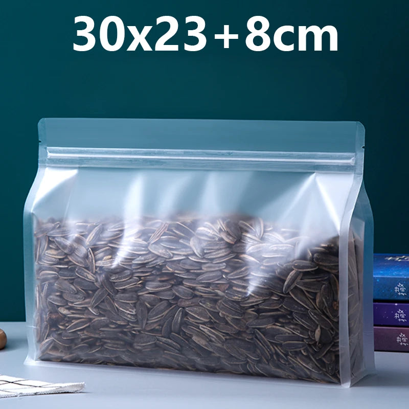 50 шт. многоразовых прозрачных пластиковых пакетов с застежкой-молнией, с отверстием для подвешивания, для упаковки закусок к кофе и хранения на свадебных вечеринках