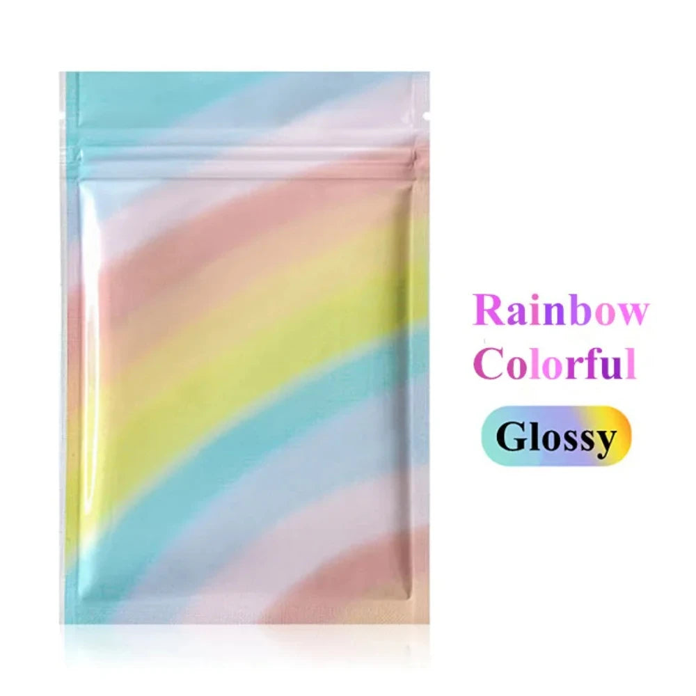 100 шт. многоразовых пакетов из толстой алюминиевой фольги с застежкой-молнией, плоские пакеты для хранения продуктов, закусок, ювелирных изделий, кофе, конфет, шоколада