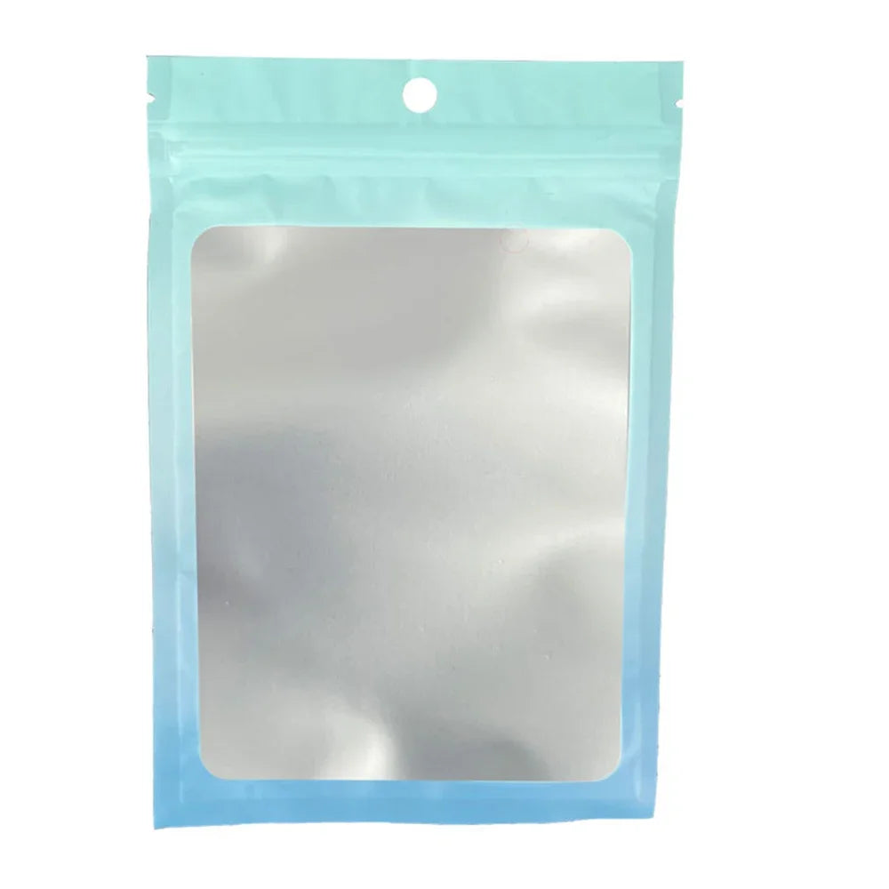 100Pcs Mini Transparent Resealable Ziplock Jewelry Packing Bags Ideal for Nail Accessories Small Business Packaging Pouches