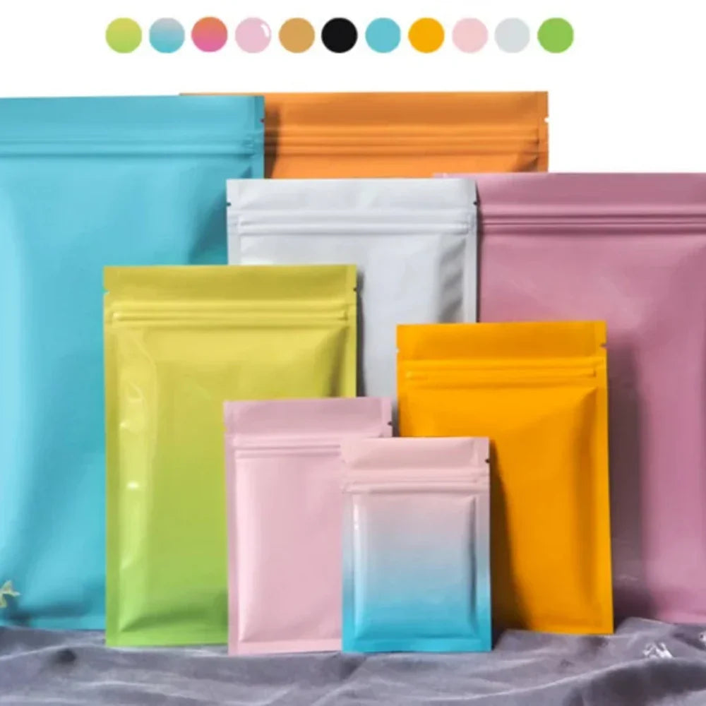 Flat Bottom Zipper Bags