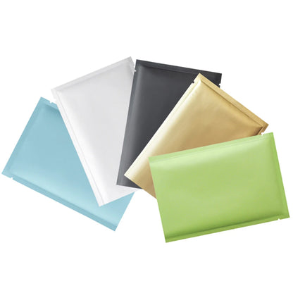 100Pcs Colorful Aluminum Foil Bag Open Top Tear Notch Food Candy Household Nut Snack Tea Recycable Storage Packaging Pouches