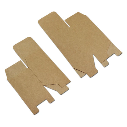 20Pcs Brown Kraft Paper Foldable Box For Gift Festival Wedding Snack Chocolate Candy Soap Recycable DIY Packaging Pack