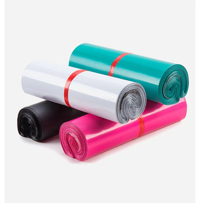 100Pcs/Lot Colorful Plastic Courier Bag Self Adhesive Invisible Waterproof Dustproof Shipping Packaging Express Mailing Pouches