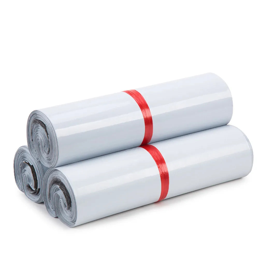 100Pcs/Lot Colorful Plastic Courier Bag Self Adhesive Invisible Waterproof Dustproof Shipping Packaging Express Mailing Pouches