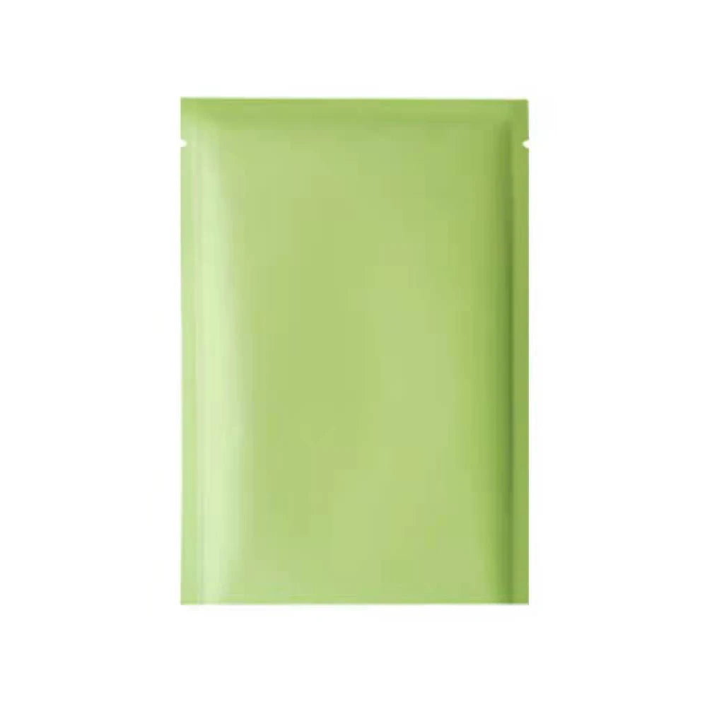 100Pcs Colorful Aluminum Foil Bag Open Top Tear Notch Food Candy Household Nut Snack Tea Recycable Storage Packaging Pouches