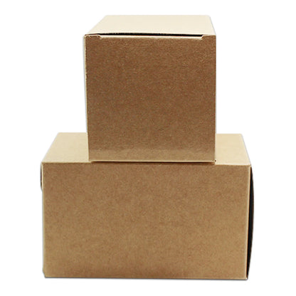 20Pcs Brown Kraft Paper Foldable Box For Gift Festival Wedding Snack Chocolate Candy Soap Recycable DIY Packaging Pack