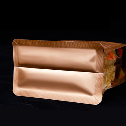 50Pcs/Lot Colorful Zip Lock Aluminum Mylar Foil Stand Up Bag with Clear Window Food Snack Candy Tea Coffee Bean Packing Pouches