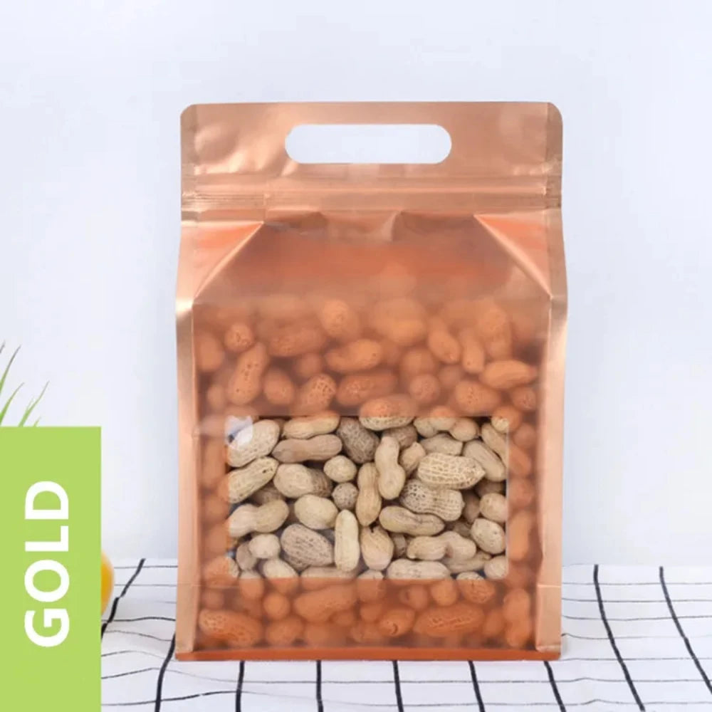 50 шт. многоразовых прозрачных пакетов с застежкой-молнией, закрывающихся на молнию, для хранения чая, закусок, специй, конфет, печенья и кофе 