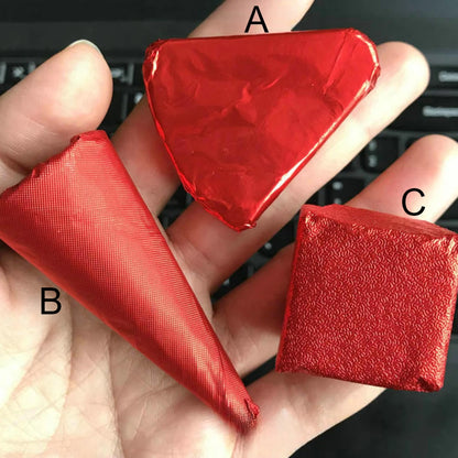 500Pcs Colored Aluminum Foil Paper Chocolate Candy Little Green Tea Glutinous Rice Egg Sesame Pill Pink Tin Paper