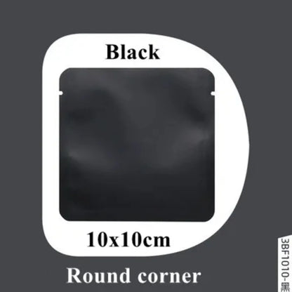 100Pcs Open Top Aluminum Foil Bags 2g-15g Tea Heat Sealing Pouches for Coffee Herbs Sugar Shampoo Powder Salt Packaging