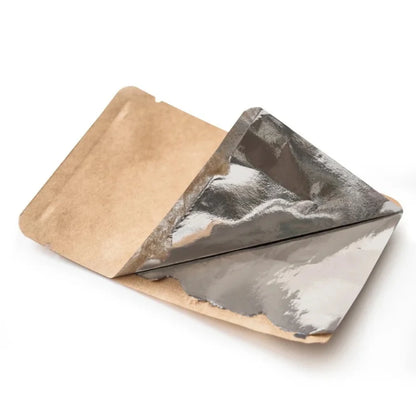 100 шт. крафт-бумажные пакеты с открытым верхом, термосвариваемые упаковочные пакеты для кофе, чая, специй, шоколада, конфет, мыла, экологически чистые 