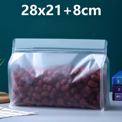 50 шт. многоразовых прозрачных пластиковых пакетов с застежкой-молнией, с отверстием для подвешивания, для упаковки закусок к кофе и хранения на свадебных вечеринках 