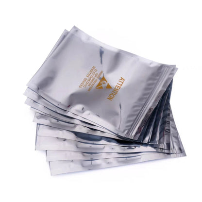 100Pcs Anti-Static Shielding Ziplock Bags ESD Safe Dustproof Packaging Pouches for Electronics DIY Projects Hard Disk Mainboard