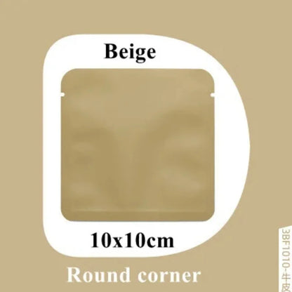 100Pcs Open Top Aluminum Foil Bags 2g-15g Tea Heat Sealing Pouches for Coffee Herbs Sugar Shampoo Powder Salt Packaging