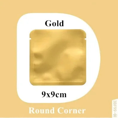 100Pcs Open Top Aluminum Foil Bags 2g-15g Tea Heat Sealing Pouches for Coffee Herbs Sugar Shampoo Powder Salt Packaging