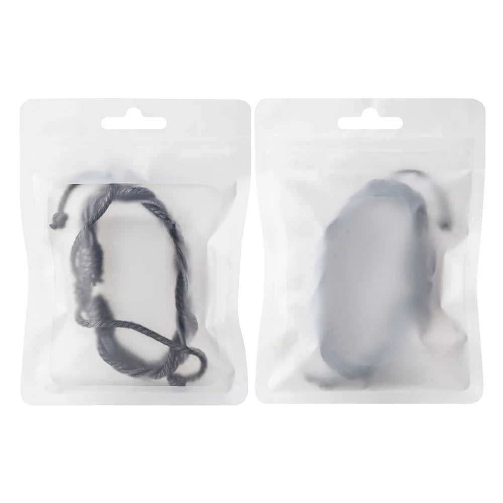 100 шт. матовой алюминиевой фольги прозрачные цветные рамки самозапечатывающиеся пакеты водонепроницаемые многоразовые подарочные пакеты с застежкой-молнией для ювелирных изделий 