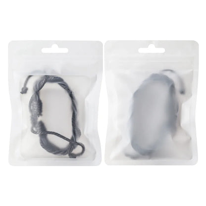 100 шт. матовой алюминиевой фольги прозрачные цветные рамки самозапечатывающиеся пакеты водонепроницаемые многоразовые подарочные пакеты с застежкой-молнией для ювелирных изделий 