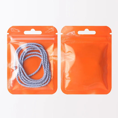 100Pcs Premium Holographic Self-Sealing Bags Transparent Jewelry Nail Art Packaging Ideal for Lip Products Craft Supplies