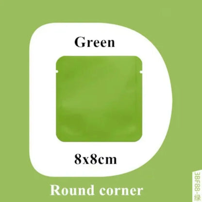 100Pcs Open Top Aluminum Foil Bags 2g-15g Tea Heat Sealing Pouches for Coffee Herbs Sugar Shampoo Powder Salt Packaging