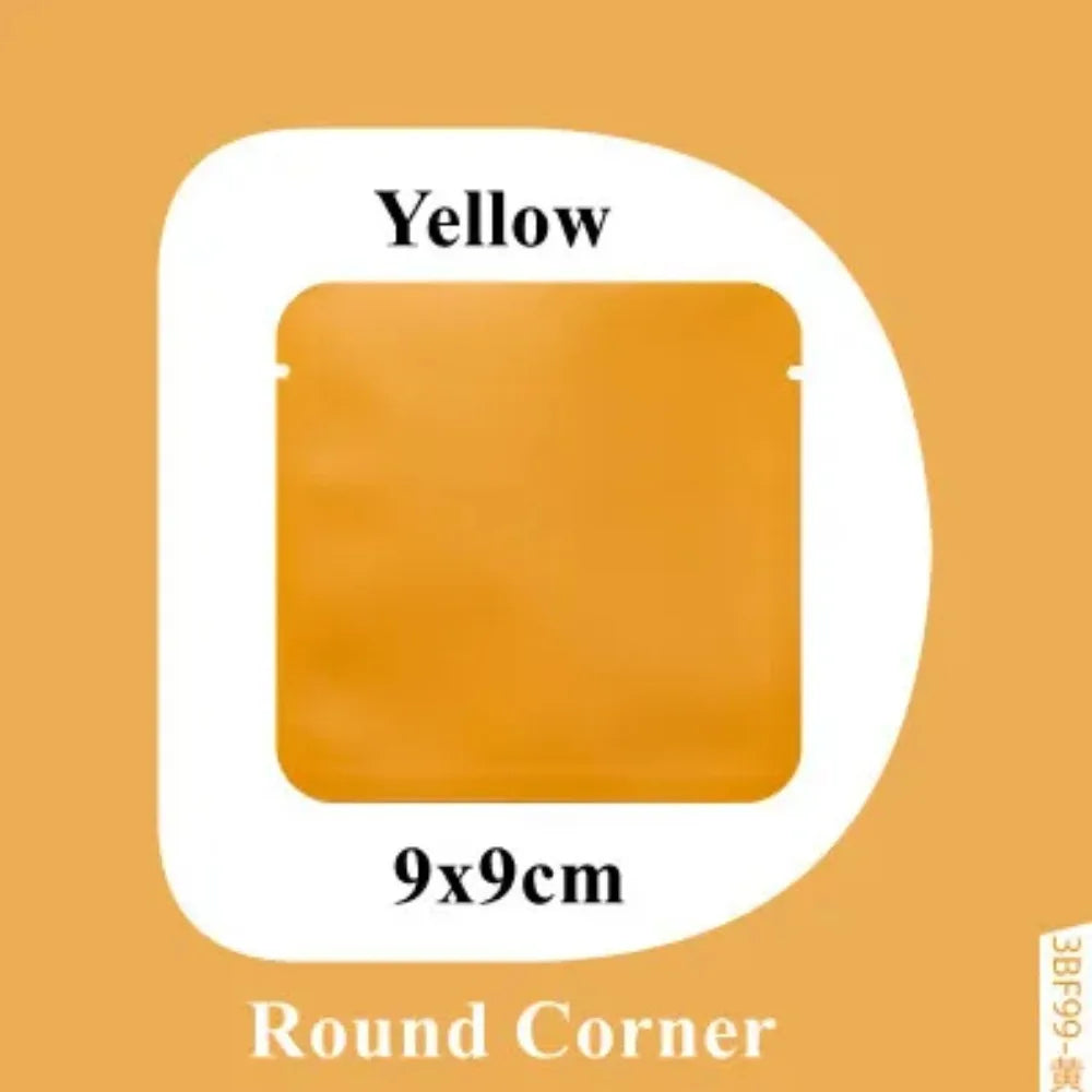 100Pcs Open Top Aluminum Foil Bags 2g-15g Tea Heat Sealing Pouches for Coffee Herbs Sugar Shampoo Powder Salt Packaging