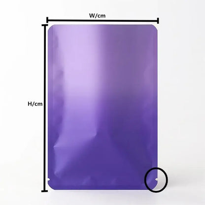 100Pcs Matte Gradient Self-Sealing Aluminium Foil Pouches for Tea Coffee Beans Durable Storage Bags Eco-Friendly Packaging