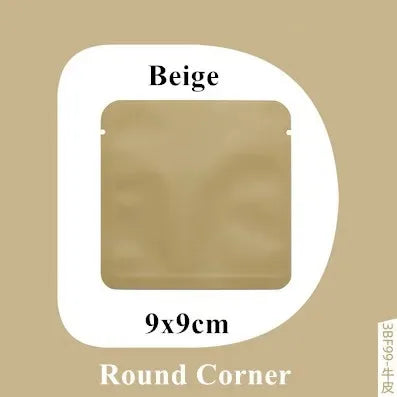 100Pcs Open Top Aluminum Foil Bags 2g-15g Tea Heat Sealing Pouches for Coffee Herbs Sugar Shampoo Powder Salt Packaging