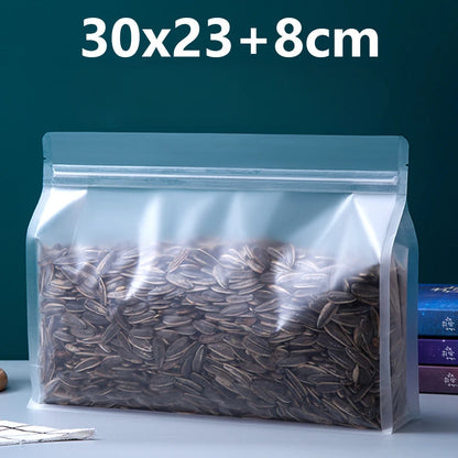 50 шт. многоразовых прозрачных пластиковых пакетов с застежкой-молнией, с отверстием для подвешивания, для упаковки закусок к кофе и хранения на свадебных вечеринках 