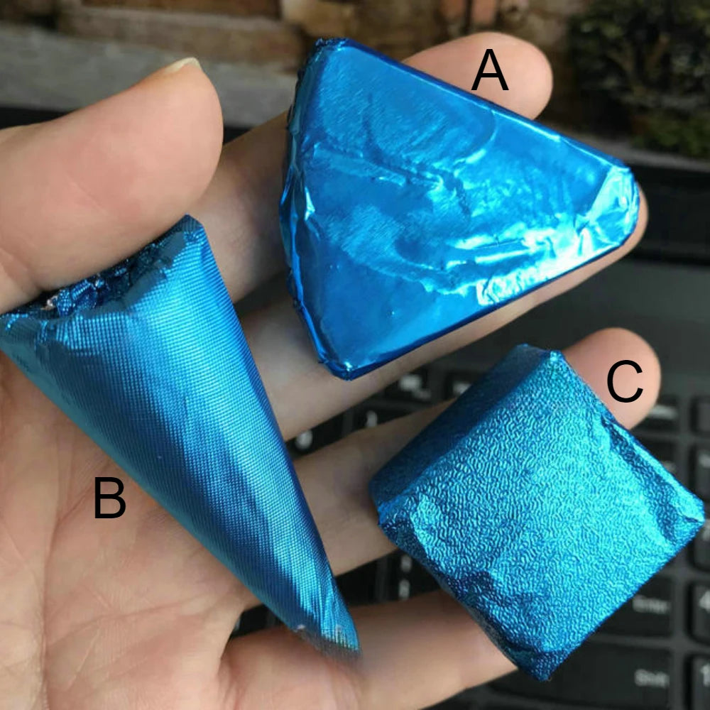 500Pcs Colored Aluminum Foil Paper Chocolate Candy Little Green Tea Glutinous Rice Egg Sesame Pill Pink Tin Paper