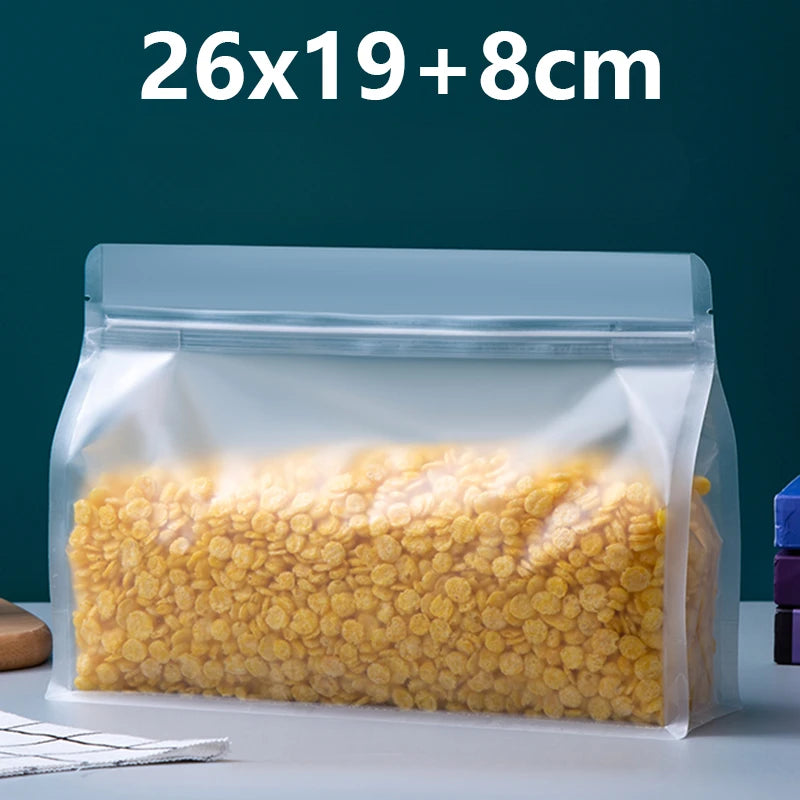 50 шт. многоразовых прозрачных пластиковых пакетов с застежкой-молнией, с отверстием для подвешивания, для упаковки закусок к кофе и хранения на свадебных вечеринках 