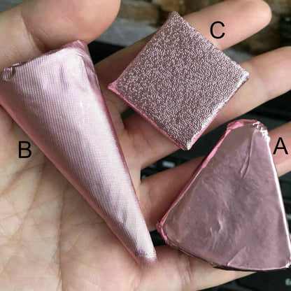 500Pcs Colored Aluminum Foil Paper Chocolate Candy Little Green Tea Glutinous Rice Egg Sesame Pill Pink Tin Paper