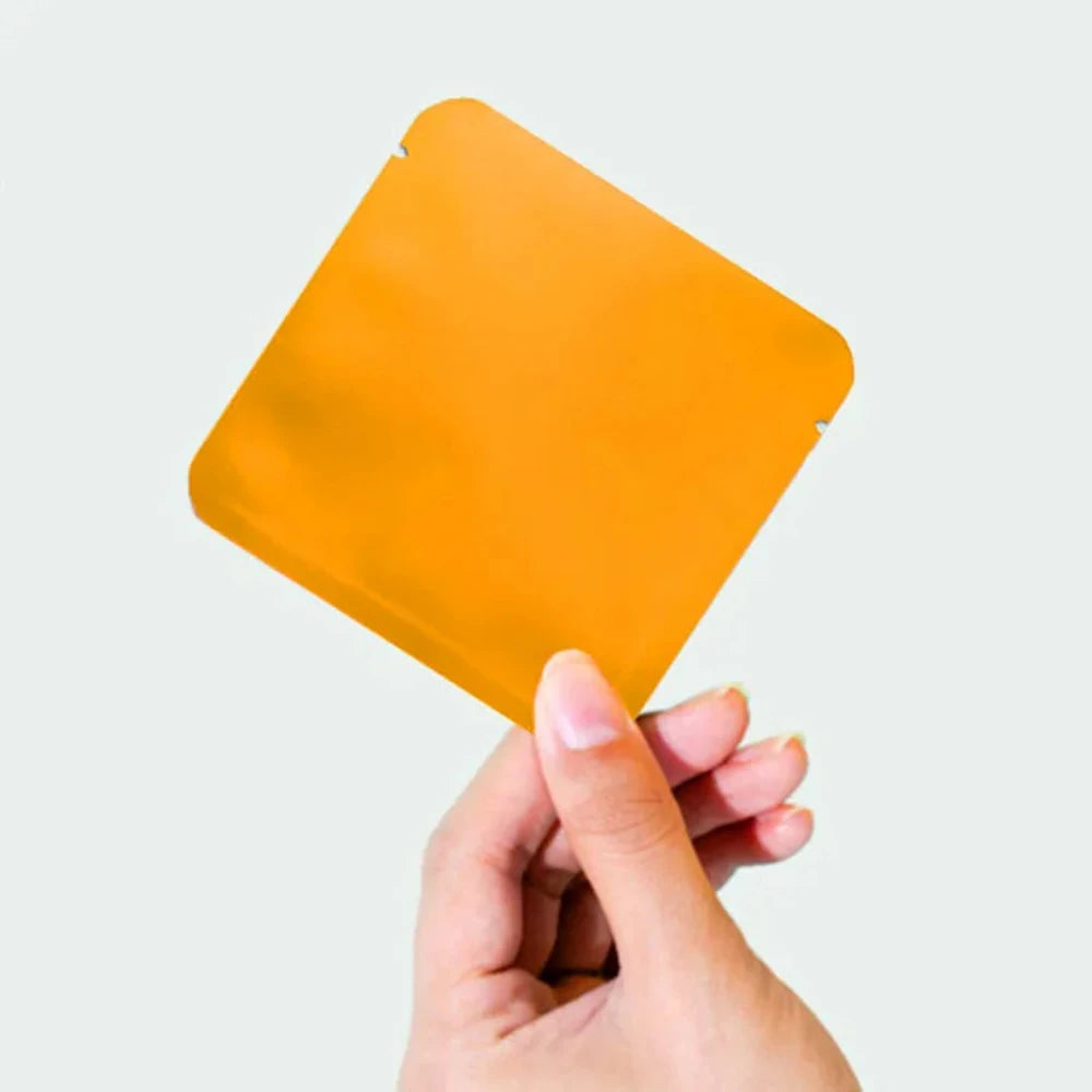 100Pcs Open Top Aluminum Foil Bags 2g-15g Tea Heat Sealing Pouches for Coffee Herbs Sugar Shampoo Powder Salt Packaging