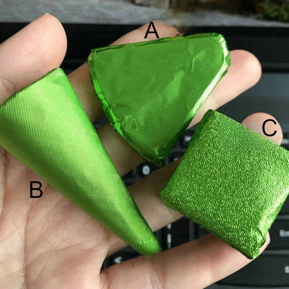 500Pcs Colored Aluminum Foil Paper Chocolate Candy Little Green Tea Glutinous Rice Egg Sesame Pill Pink Tin Paper