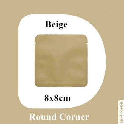 100Pcs Open Top Aluminum Foil Bags 2g-15g Tea Heat Sealing Pouches for Coffee Herbs Sugar Shampoo Powder Salt Packaging