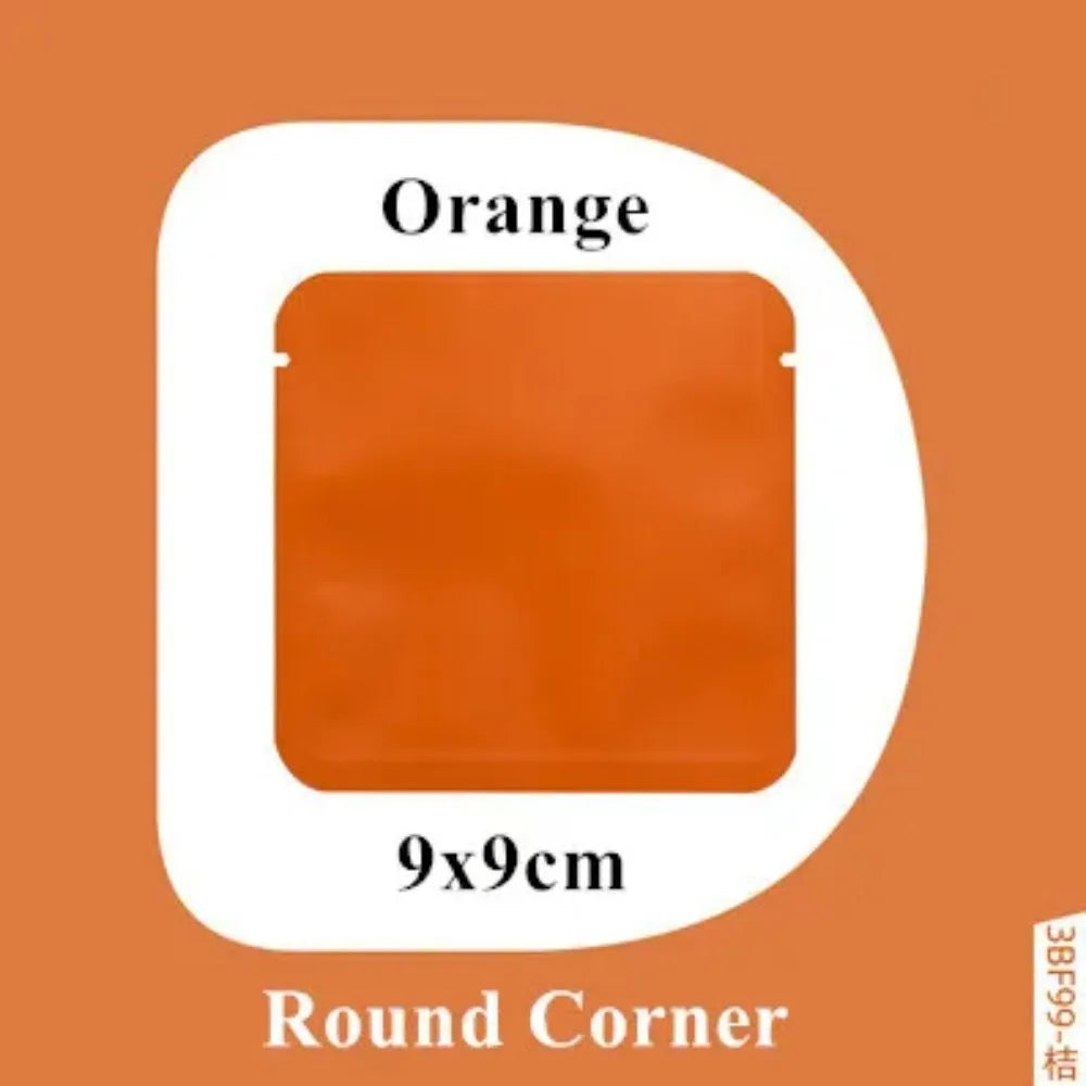 100Pcs Open Top Aluminum Foil Bags 2g-15g Tea Heat Sealing Pouches for Coffee Herbs Sugar Shampoo Powder Salt Packaging