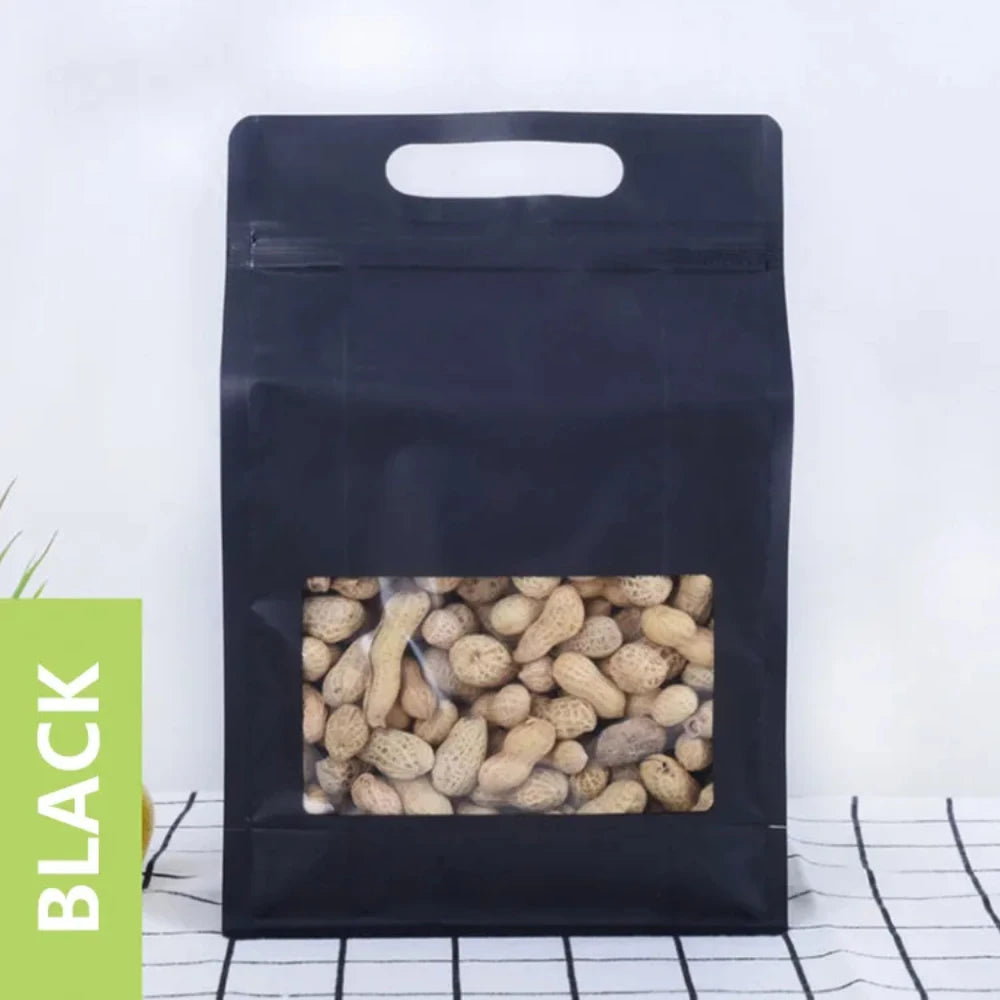 50 шт. многоразовых прозрачных пакетов с застежкой-молнией, закрывающихся на молнию, для хранения чая, закусок, специй, конфет, печенья и кофе 