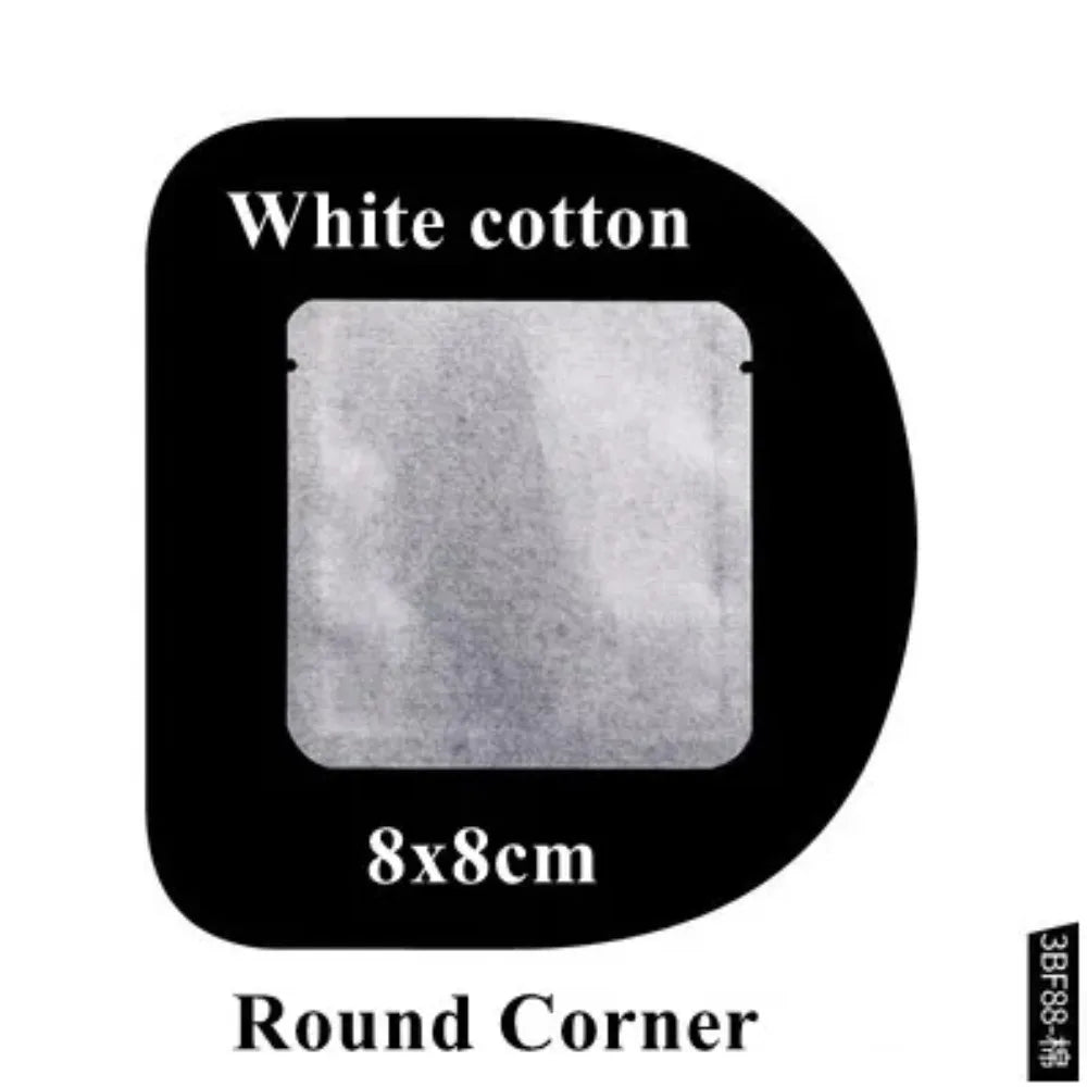 100Pcs Open Top Aluminum Foil Bags 2g-15g Tea Heat Sealing Pouches for Coffee Herbs Sugar Shampoo Powder Salt Packaging