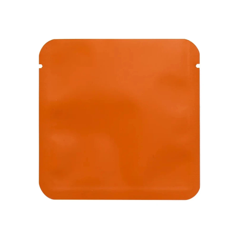 100Pcs Open Top Aluminum Foil Bags 2g-15g Tea Heat Sealing Pouches for Coffee Herbs Sugar Shampoo Powder Salt Packaging