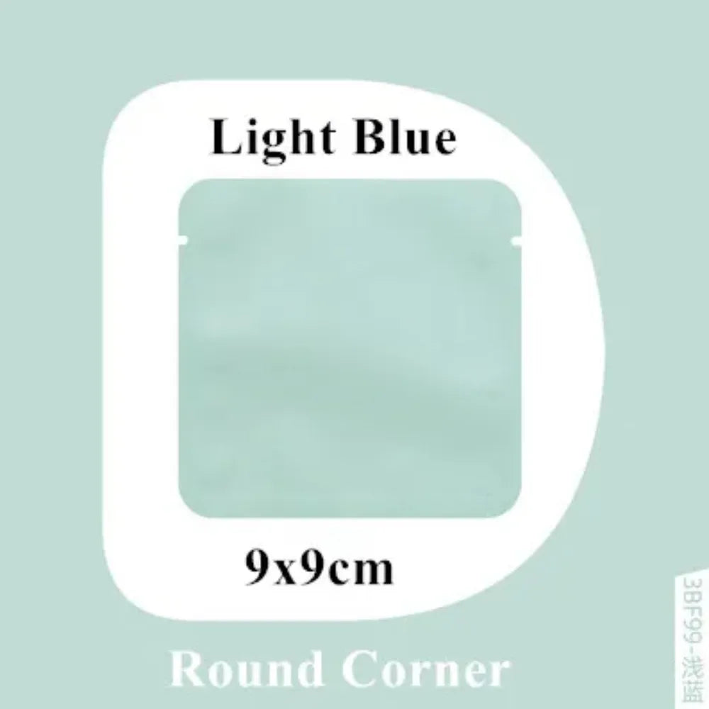 100Pcs Open Top Aluminum Foil Bags 2g-15g Tea Heat Sealing Pouches for Coffee Herbs Sugar Shampoo Powder Salt Packaging