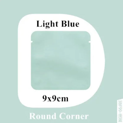 100Pcs Open Top Aluminum Foil Bags 2g-15g Tea Heat Sealing Pouches for Coffee Herbs Sugar Shampoo Powder Salt Packaging