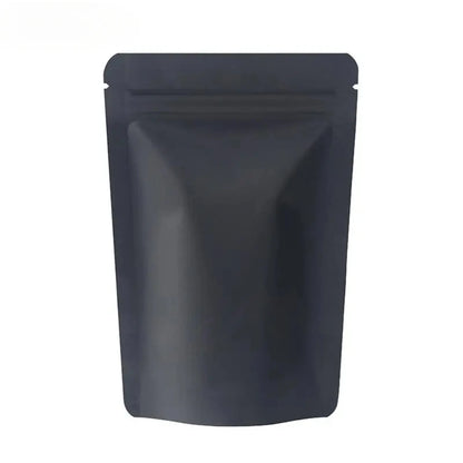 100Pcs Durable Moisture proof Zipper Seal Mylar Bags Vertical Matte Aluminum Food Storage Coffee Grocery Packaging Pouches