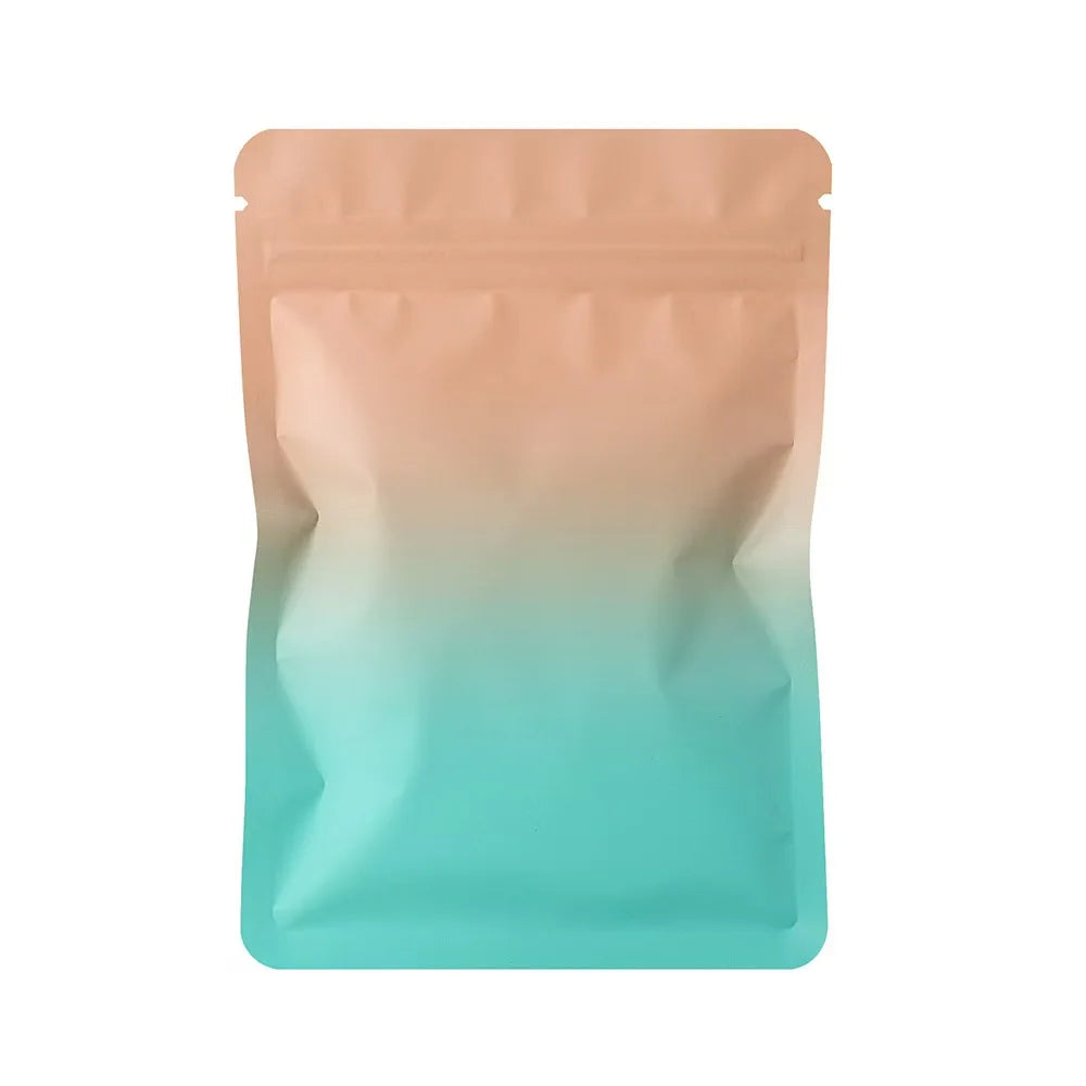 100Pcs Double Sided Frosted Mylar Bags Waterproof Flat Bottom Aluminum Foil Zip Lock Bags for Food Storage Crafting