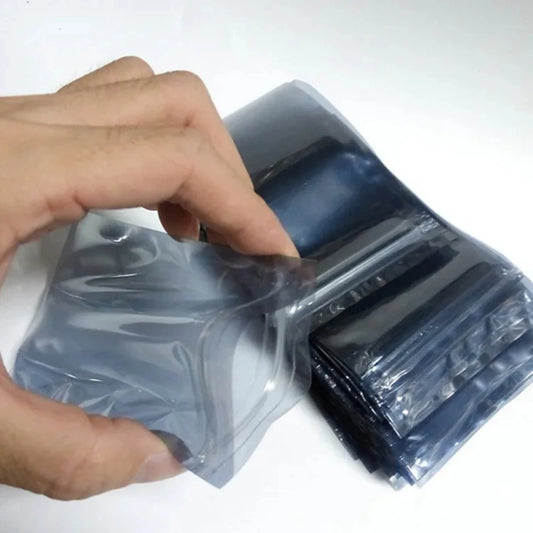 100Pcs ESD Anti-Static Shielding Zip Lock Bags Resealable Pouches for Electronics Chips Batteries Accessories Hard Disk USB