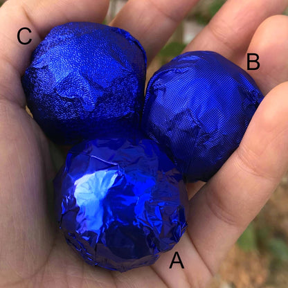 500Pcs Colored Aluminum Foil Paper Chocolate Candy Little Green Tea Glutinous Rice Egg Sesame Pill Pink Tin Paper