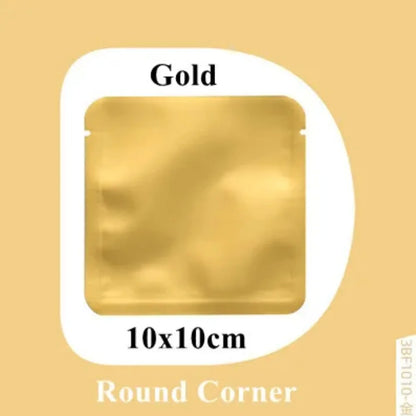 100Pcs Open Top Aluminum Foil Bags 2g-15g Tea Heat Sealing Pouches for Coffee Herbs Sugar Shampoo Powder Salt Packaging