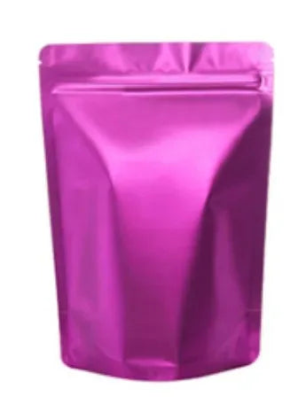 100Pcs Matte Aluminum Foil Ziplock Bags Thick Coffee Snack Tea Candy Pouches Resealable Moisture-Proof Durable Gift Packaging