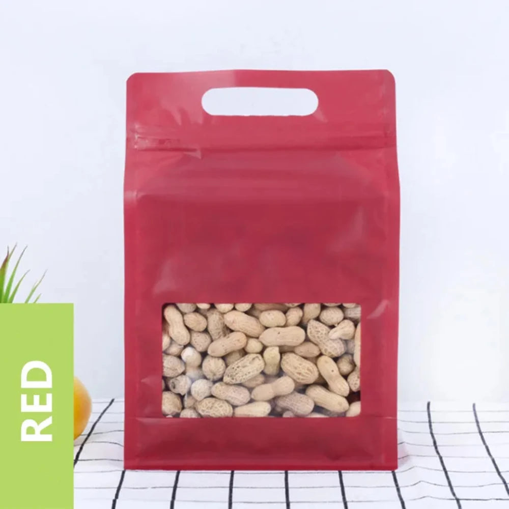 50 шт. многоразовых прозрачных пакетов с застежкой-молнией, закрывающихся на молнию, для хранения чая, закусок, специй, конфет, печенья и кофе 