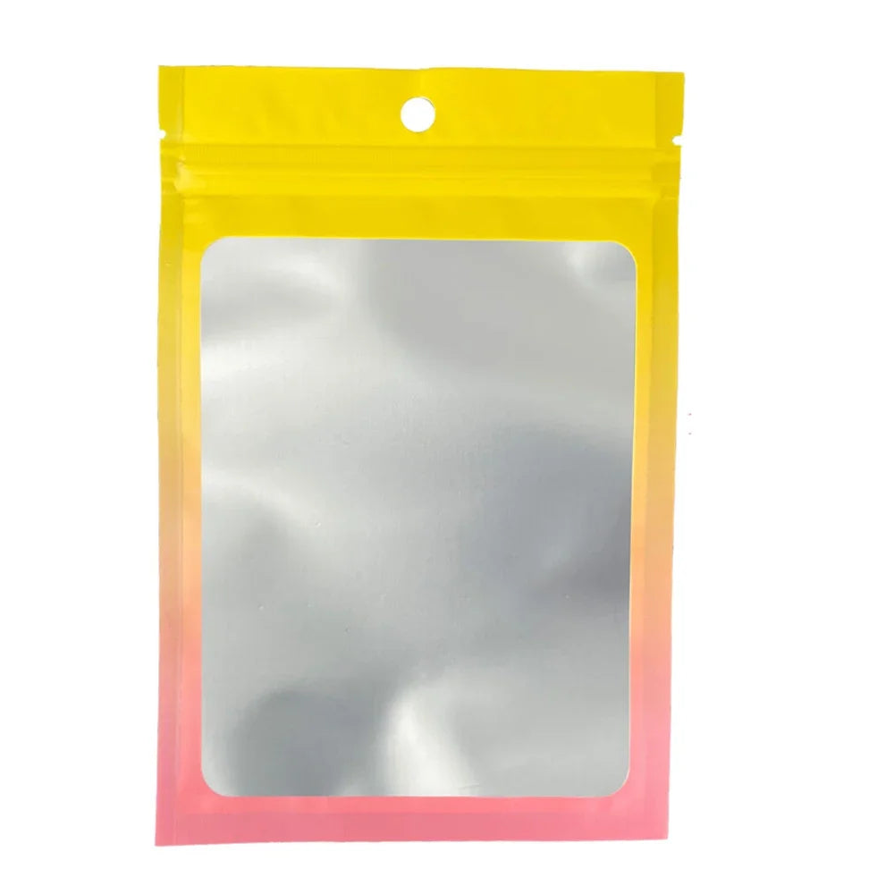 100Pcs Mini Transparent Resealable Ziplock Jewelry Packing Bags Ideal for Nail Accessories Small Business Packaging Pouches