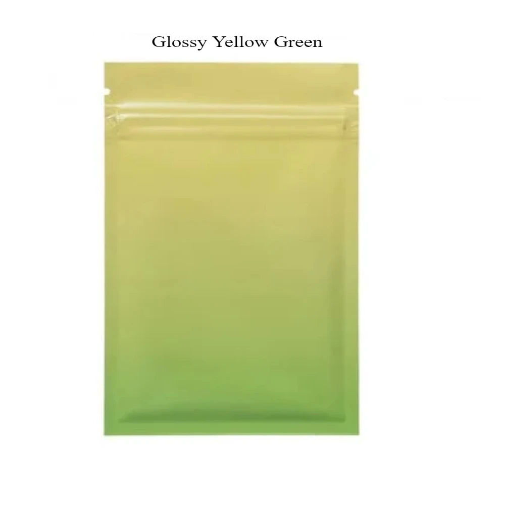 100 шт. многоразовых пакетов из толстой алюминиевой фольги с застежкой-молнией, плоские пакеты для хранения продуктов, закусок, ювелирных изделий, кофе, конфет, шоколада 