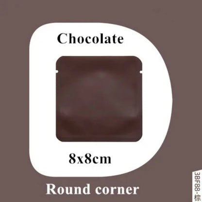 100Pcs Open Top Aluminum Foil Bags 2g-15g Tea Heat Sealing Pouches for Coffee Herbs Sugar Shampoo Powder Salt Packaging