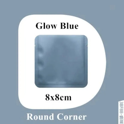 100Pcs Open Top Aluminum Foil Bags 2g-15g Tea Heat Sealing Pouches for Coffee Herbs Sugar Shampoo Powder Salt Packaging